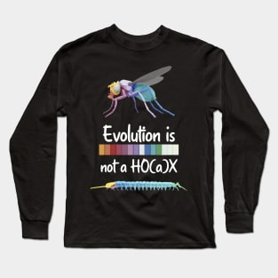 Evolution is not a hoax Hox Genes Similarities Housefly and centipede Long Sleeve T-Shirt